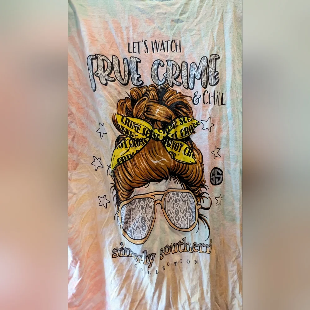 Simply Southern Light Green Tee - Picture 2 of 3